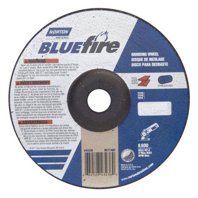 66252843236 7 x 1/4 x 7/8 In. BlueFire Grind