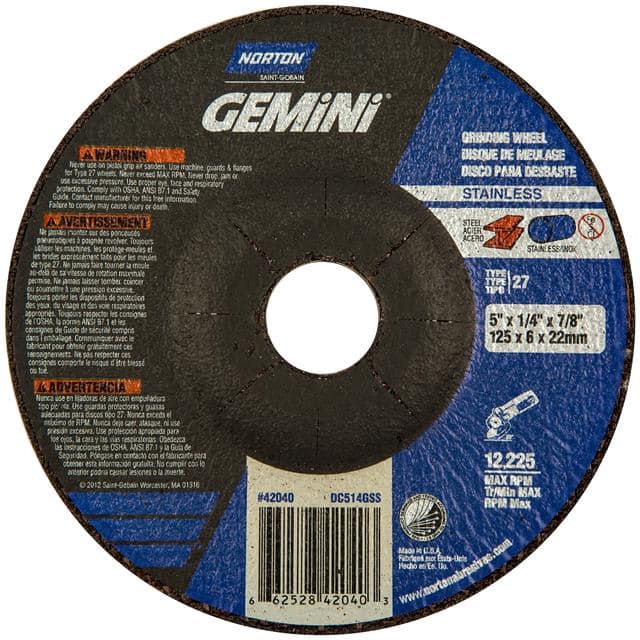 66252842040 5 x 1/4 x 7/8 In. Gemini INOX/SS