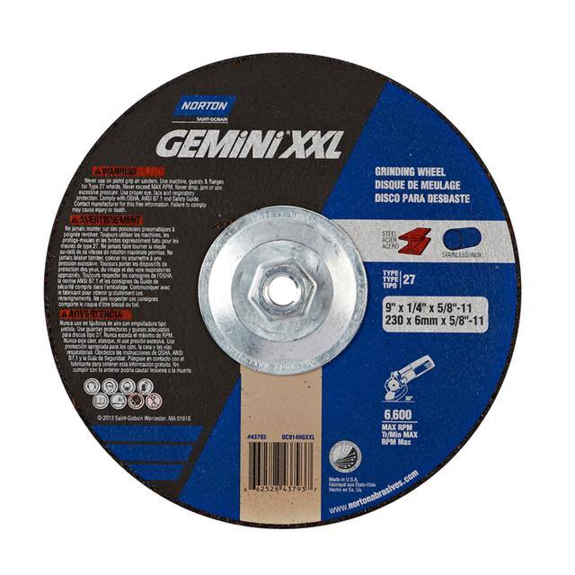 66252843793 9 x 1/4 x 5/8-11 In. Gemini XXL