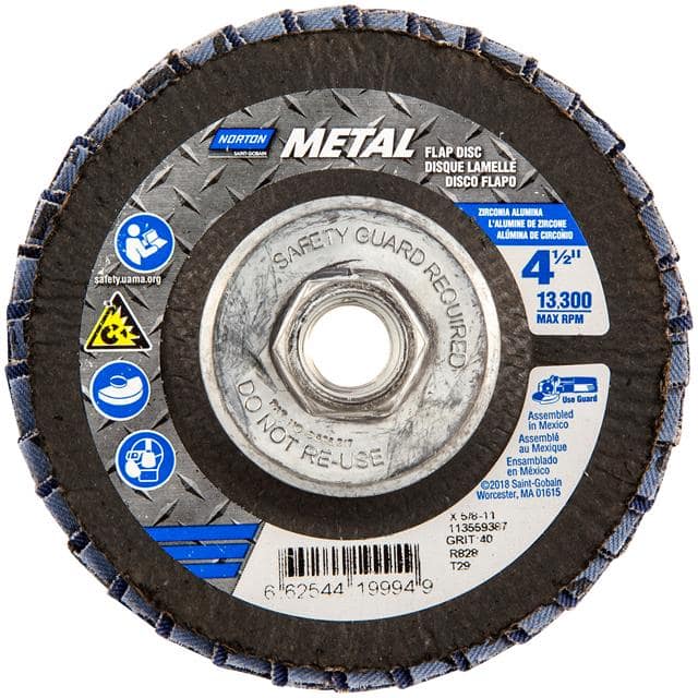 66254419994 4-1/2 x 5/8-11 In. Metal Fibergl