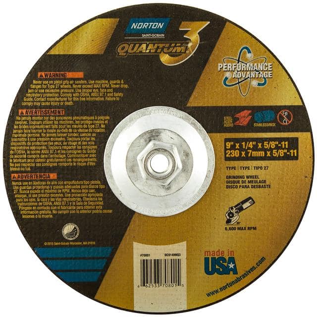 66253370801 9 x 1/4 x 5/8-11 In. Quantum3 Gr