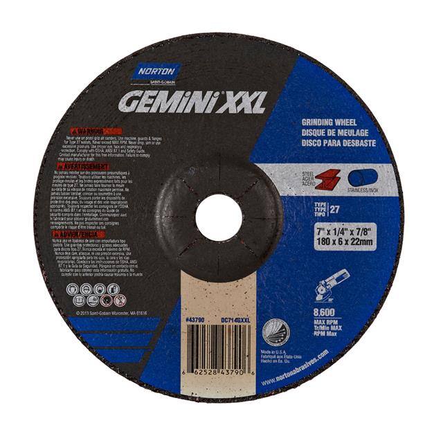 66252843790 7 x 1/4 x 7/8 In. Gemini XXL Gri