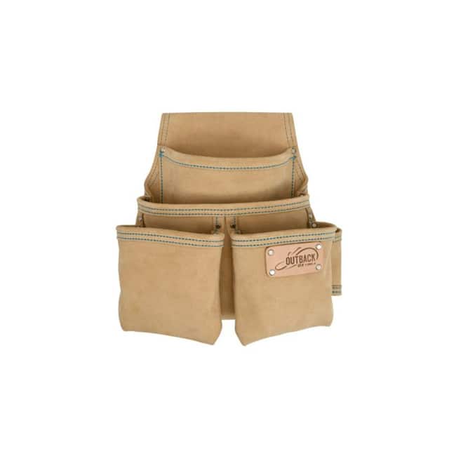 OX-T264104 4-POCKET FASTENER POUCH LEATHER