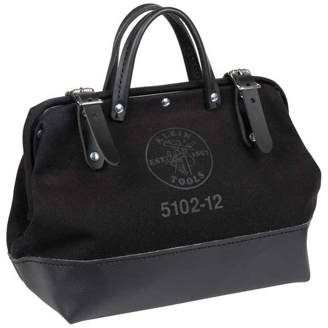 510212BLK TOOL BAG, BLACK CANVAS, 12 INCH
