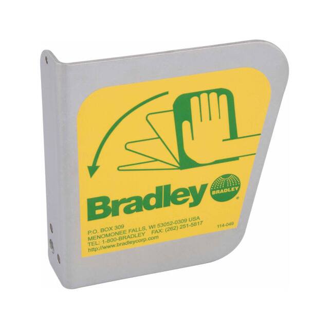 S08-336 BRADLEY, EYEWASH HANDLE/LABEL AS
