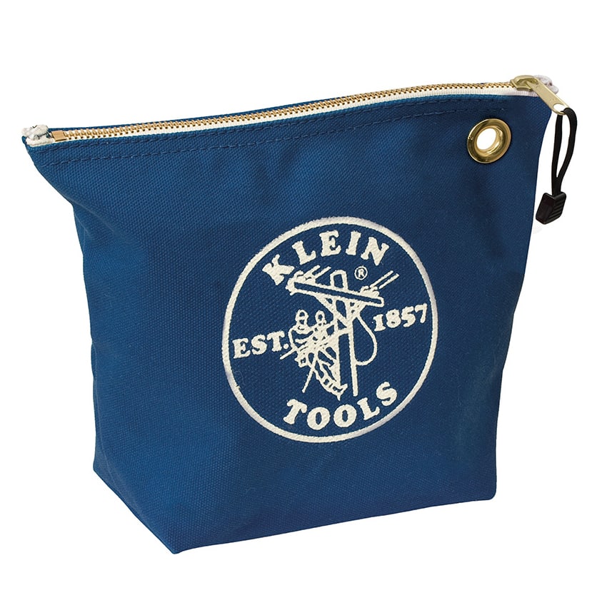 5539BLU CANVAS ZIPPER BAG- CONSUMABLES,