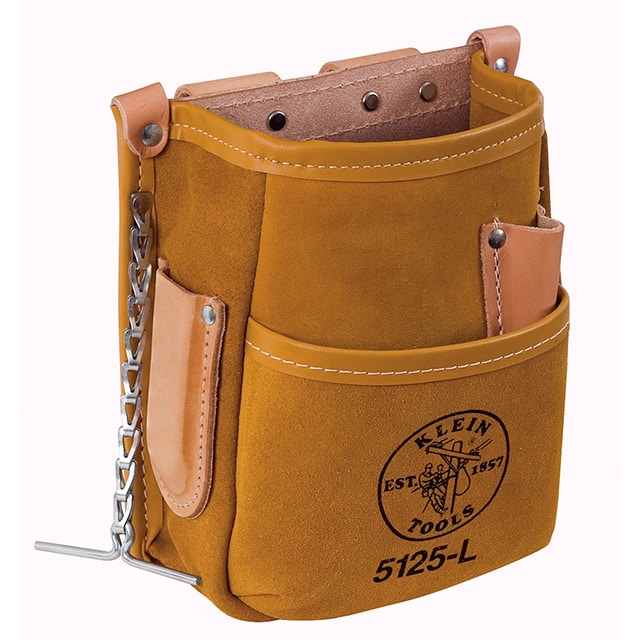 5125L 5-POCKET TOOL POUCH - LEATHER