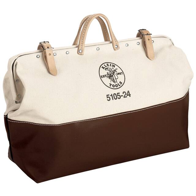 5105-24 24''HIGH-BOTTOM CANVAS TOOL BAG