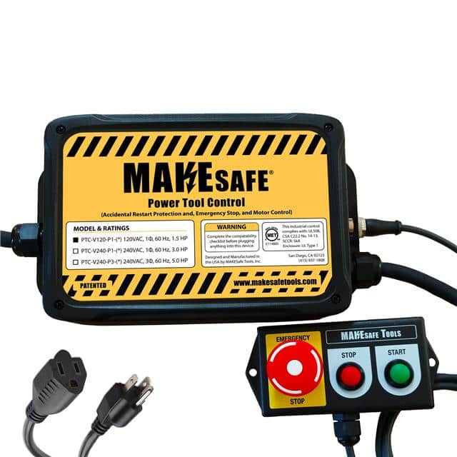 PTC-V120-P1-MS-FS anti-restart+e-stop,120V,1.5HP