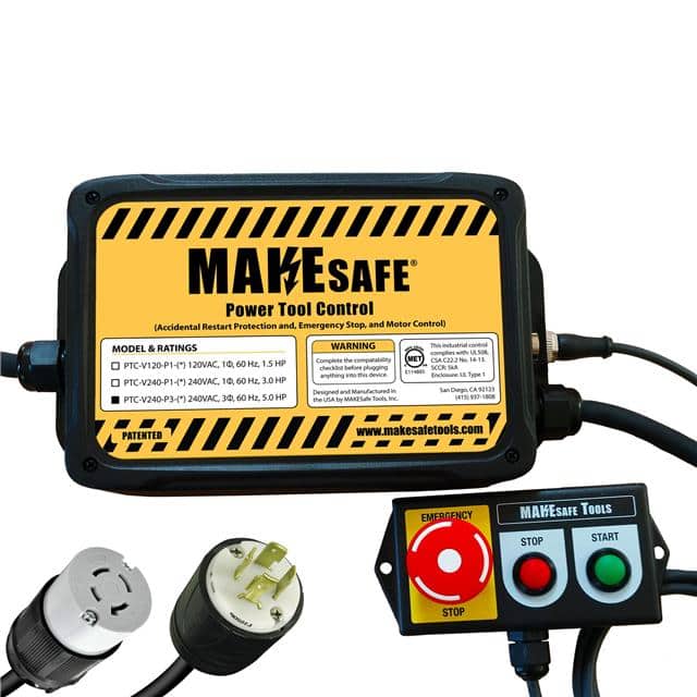 PTC-V240-P3-MS-FS anti-restart+e-stop,3P240V,5HP