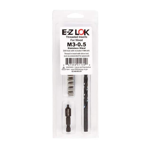 EZ-400-M3-CR THREAD INSERT KIT HARD WOOD STL