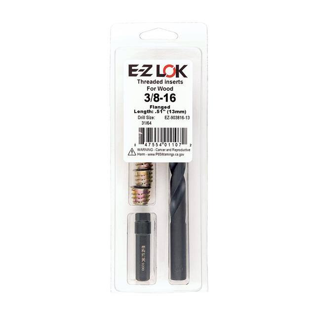 EZ-903816-13 THREAD INSERT KIT SOFT WOOD FLGD