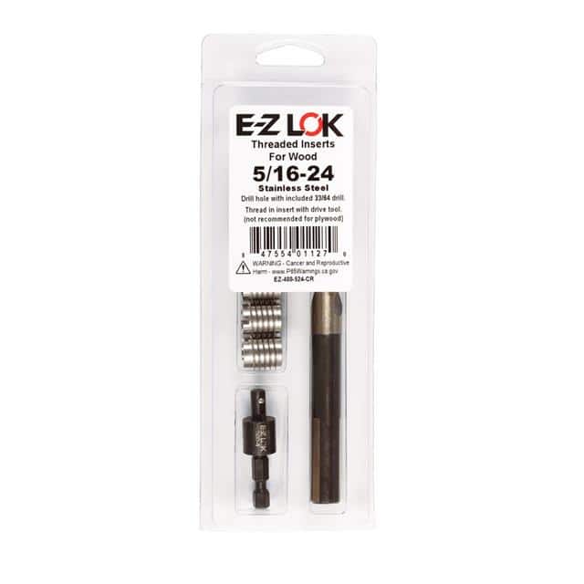 EZ-400-524-CR THREAD INSERT KIT HARD WOOD STL