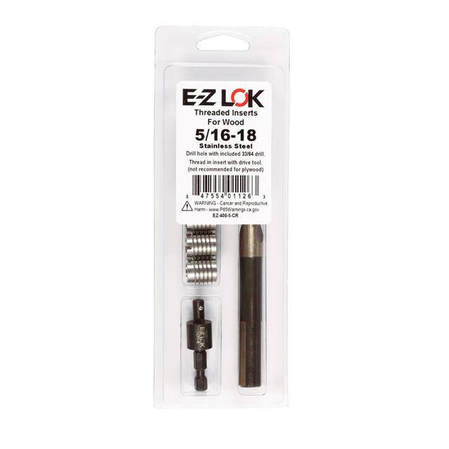 EZ-400-5-CR THREAD INSERT KIT HARD WOOD STL
