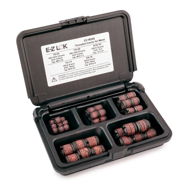 EZ-M508 THREADED INSERT ASSTMT KIT - MTL