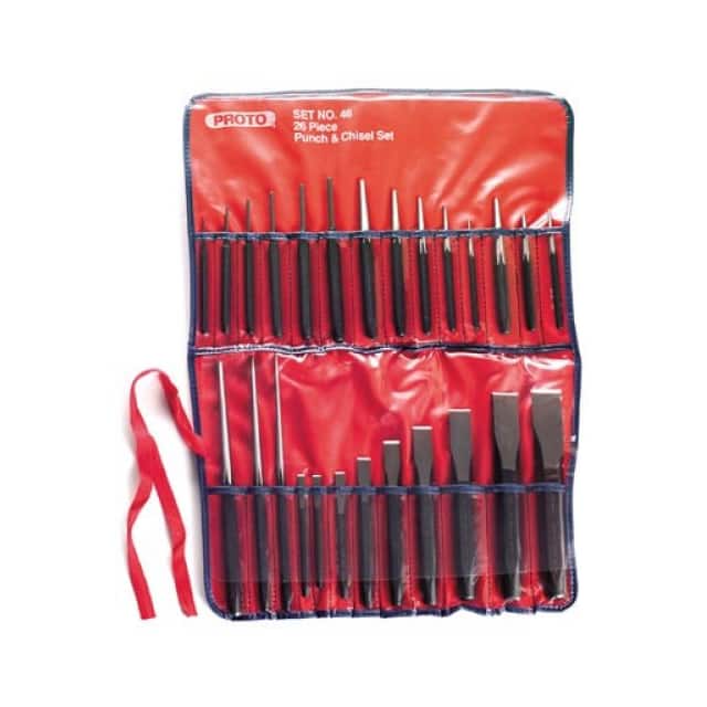 J46 PUNCH & CHISEL SET, 26 PIECE