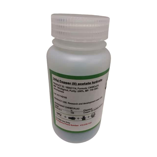 100AC114 COPPER (II) ACETATE HYDRATE IS G