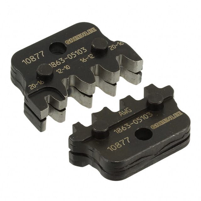 10877 DIE SET 20-10 AWG OPEN BARREL