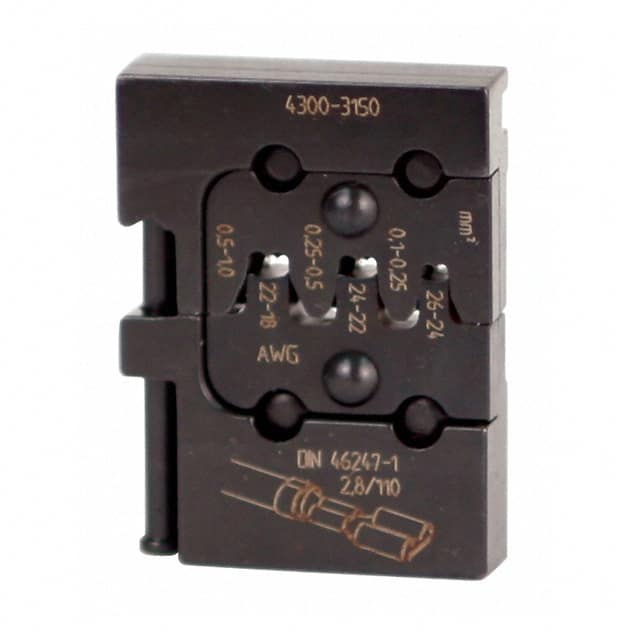 43150 DIE SET PUSH ON TERM 18-26AWG