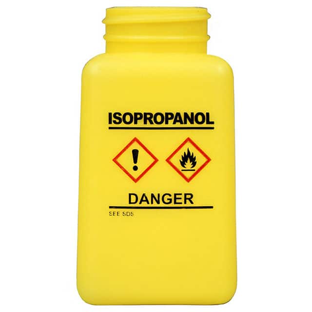 35738 BTTL ONLY YLW HDPE, 6OZ, ESD SAF