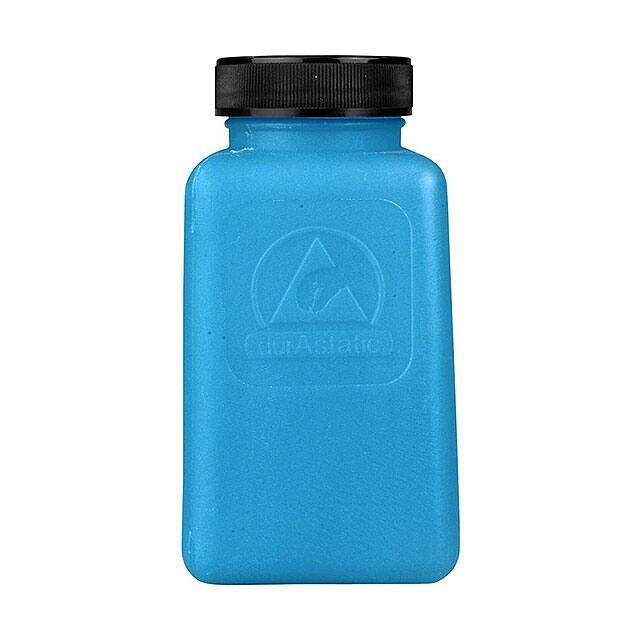 35817 6 OZ BLU BLNK BTTL W/BLK SCRW CP