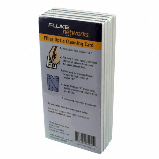 NFC-CARDS-5PK FIBER OPTIC CLEANING CARDS 5PK