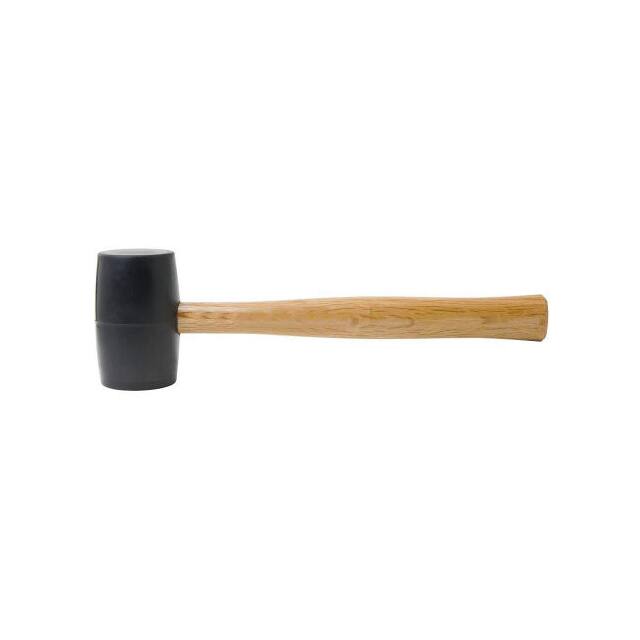 57-522 RUBBER MALLET, 18 OZ., LACQUERED