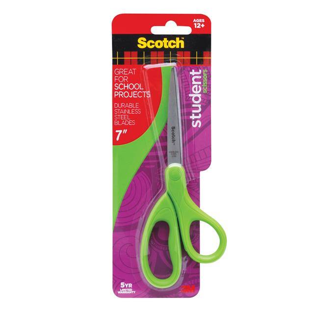 1407S-MIX SCOTCH 7" STUDENT SCISSORS, 1407