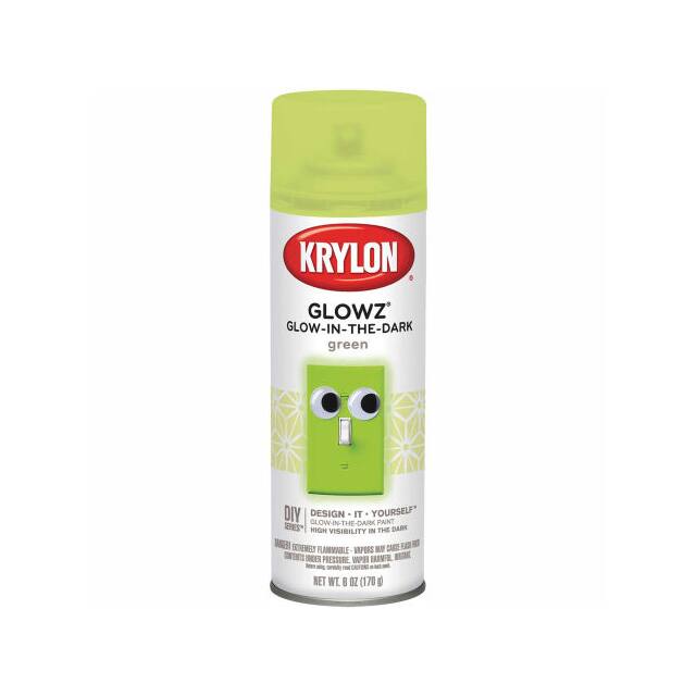 K03150 KRYLON GLOWZ PAINT GLOW GREEN