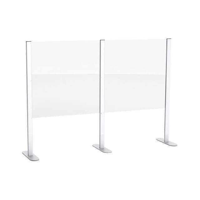 298649 48"L X 24"H CASHIER SHIELD, RACE
