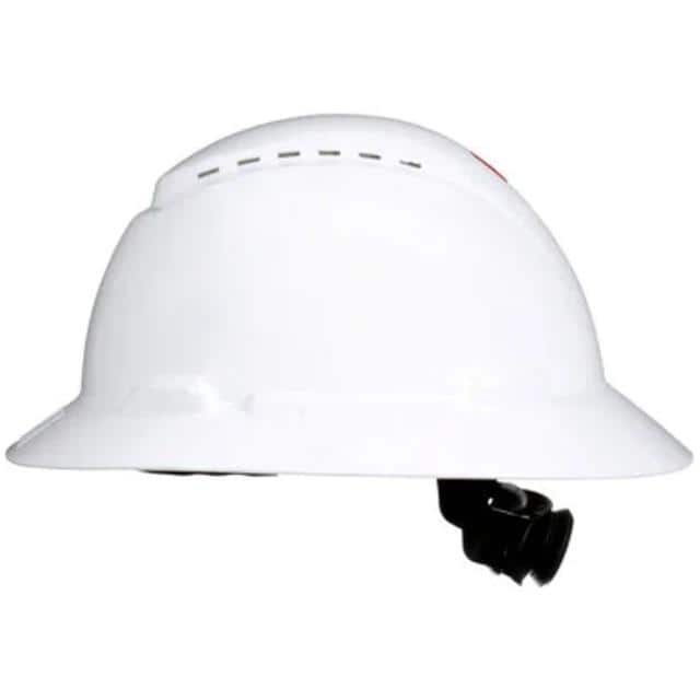 H-801SFV-UV HARD HAT 4PT FULL BRIM VNT WHITE