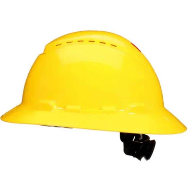 H-802SFV-UV HARD HAT 4PT FULL BRIM VNT YELLW