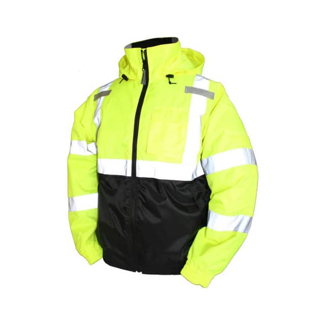 J26112.LG BOMBER II HOODED JACKET, FLUORES
