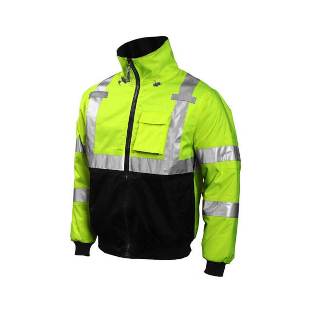 J26002.LG J26002 BOMBER HOODED JACKET, FLU