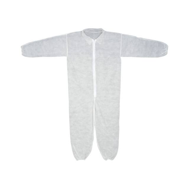 CVL-NW-E-LG COVERALL, ELASTIC WRISTS & ANKLE