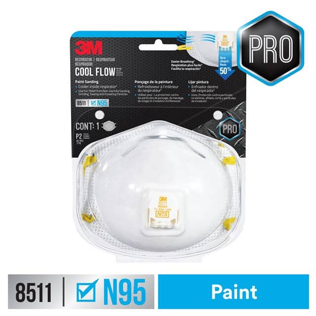 8511PA1-B-PS 3M PAINT SANDING VALVED RESPIRAT
