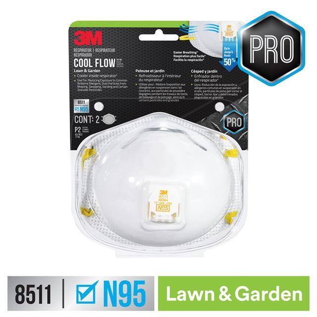8511G2-DC-PS 3M LAWN & GARDEN VALVED RESPIRAT