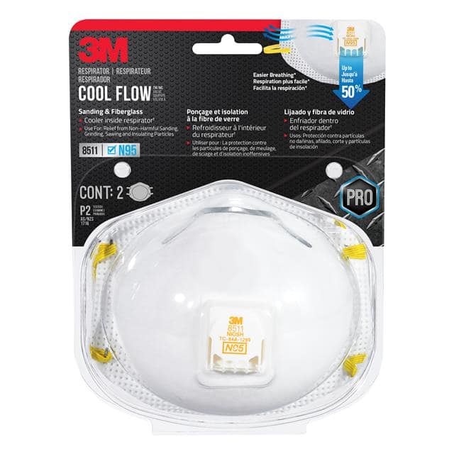 8511HA4-2C-PS 3M SANDING AND FIBERGLASS VALVED