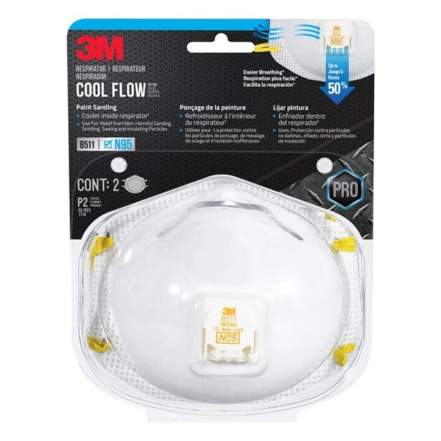 8511P2-C-PS-WM 3M PAINT SANDING VALVED RESPIRAT