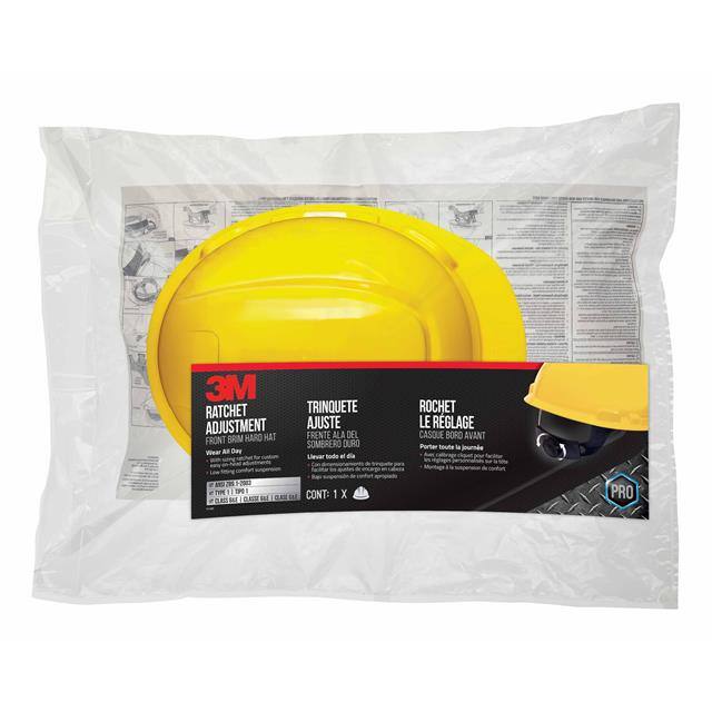 CHH-R-Y6-PS 3M NON-VENTED HARD HAT WITH RATC