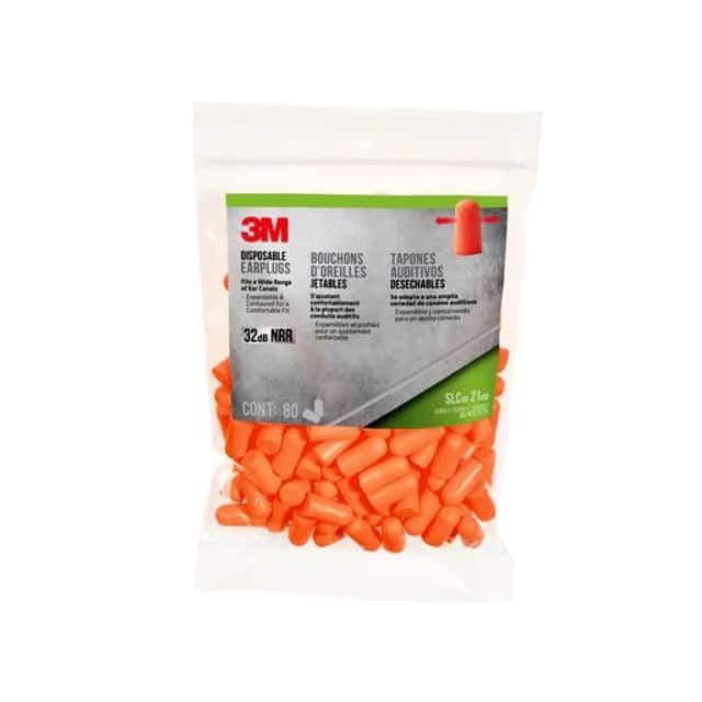 92800-LG80-6DC DISPOSABLE EARPLUGS ORANGE