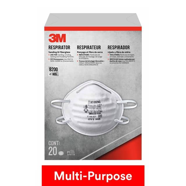 8200H20-DC 3M SANDING AND FIBERGLASS RESPIR