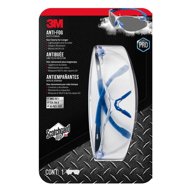 47210H1-VDC-PS 3M ANTI-FOG GOGGLE WITH SCOTCHGA