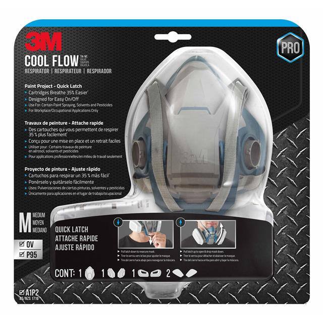 6502QLP1-C-PS 3M PAINT PROJECT RESPIRATOR WITH