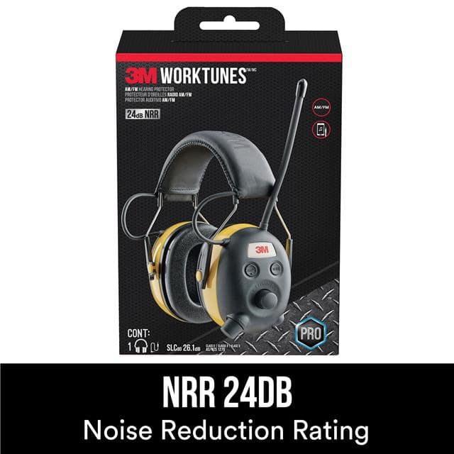90541H1-DC-PS 3M WORKTUNES AM/FM HEARING PROTE