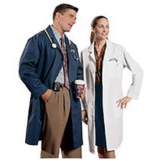 431-XL LAB COAT, UNISEX, NAVY, XL