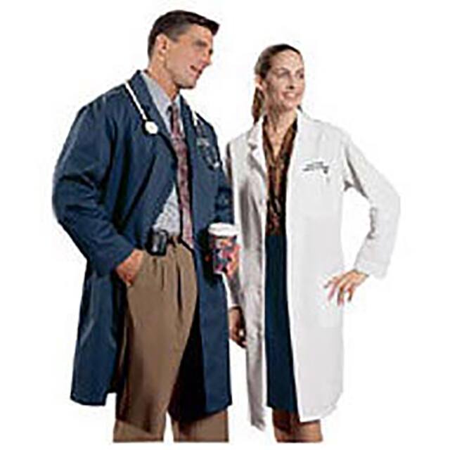 431-S LAB COAT, UNISEX, NAVY, S