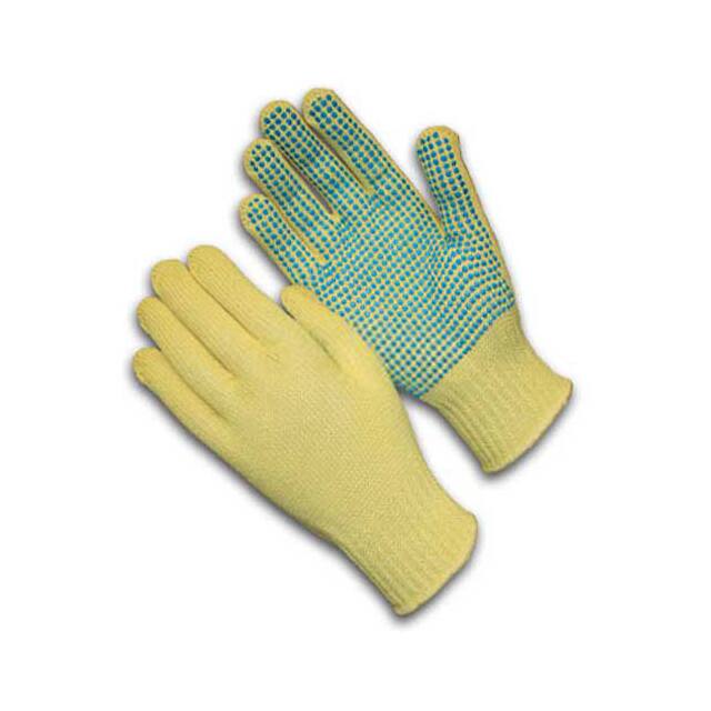 08-K300PD/L KUT-GARD KEVLAR GLOVES, PVC DOTS