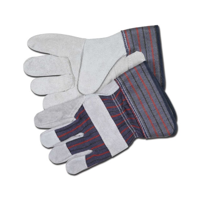 754250L LEATHER PALM GLOVES W/2.5" RUBBE
