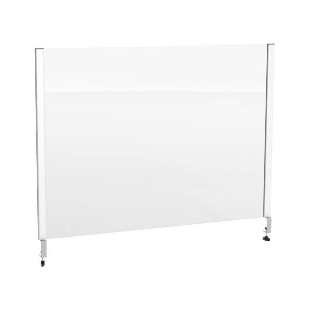 298646 48"L X 36"H CASHIER SHIELD, CLAM